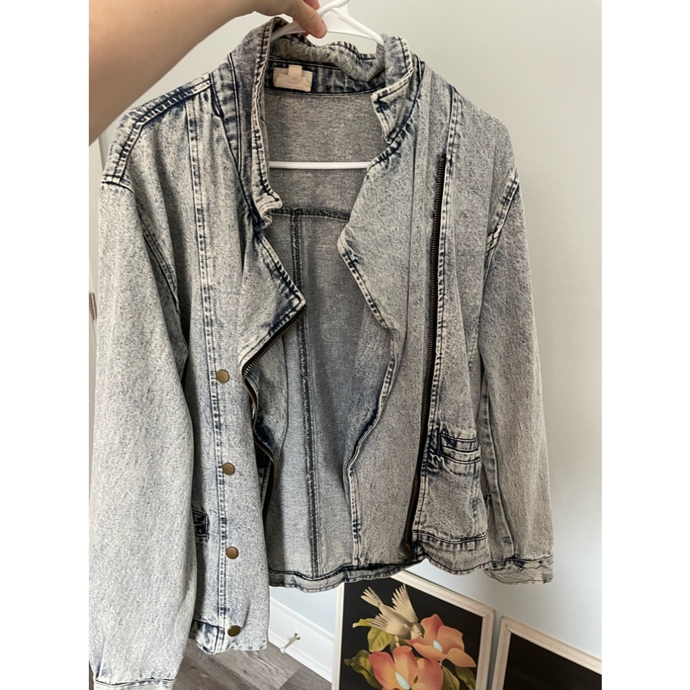 Vintage Acid washed denim jacket